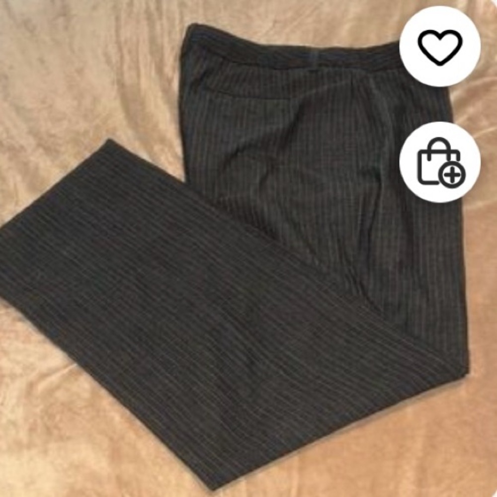 Rafael Ladies Gray Pinstripe Pants